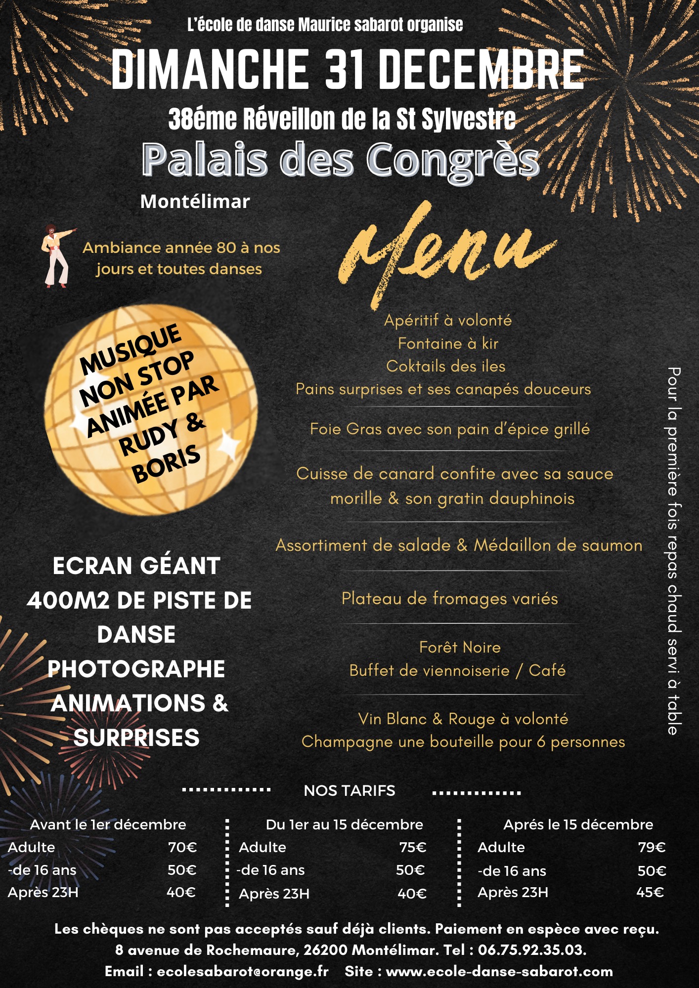 Réveillon 2024 - Le Palais des Congrés